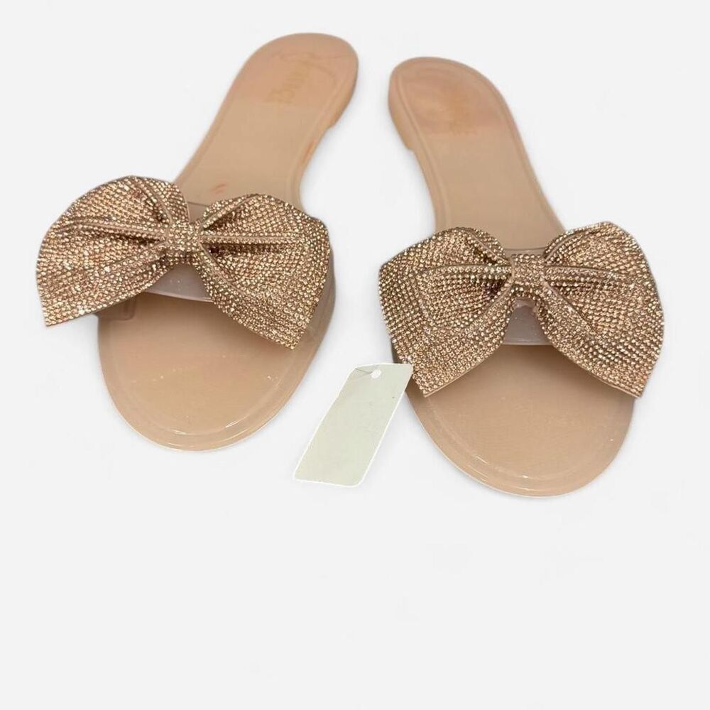 Rogue Women's Rose Gold Slide Sandals Size 10